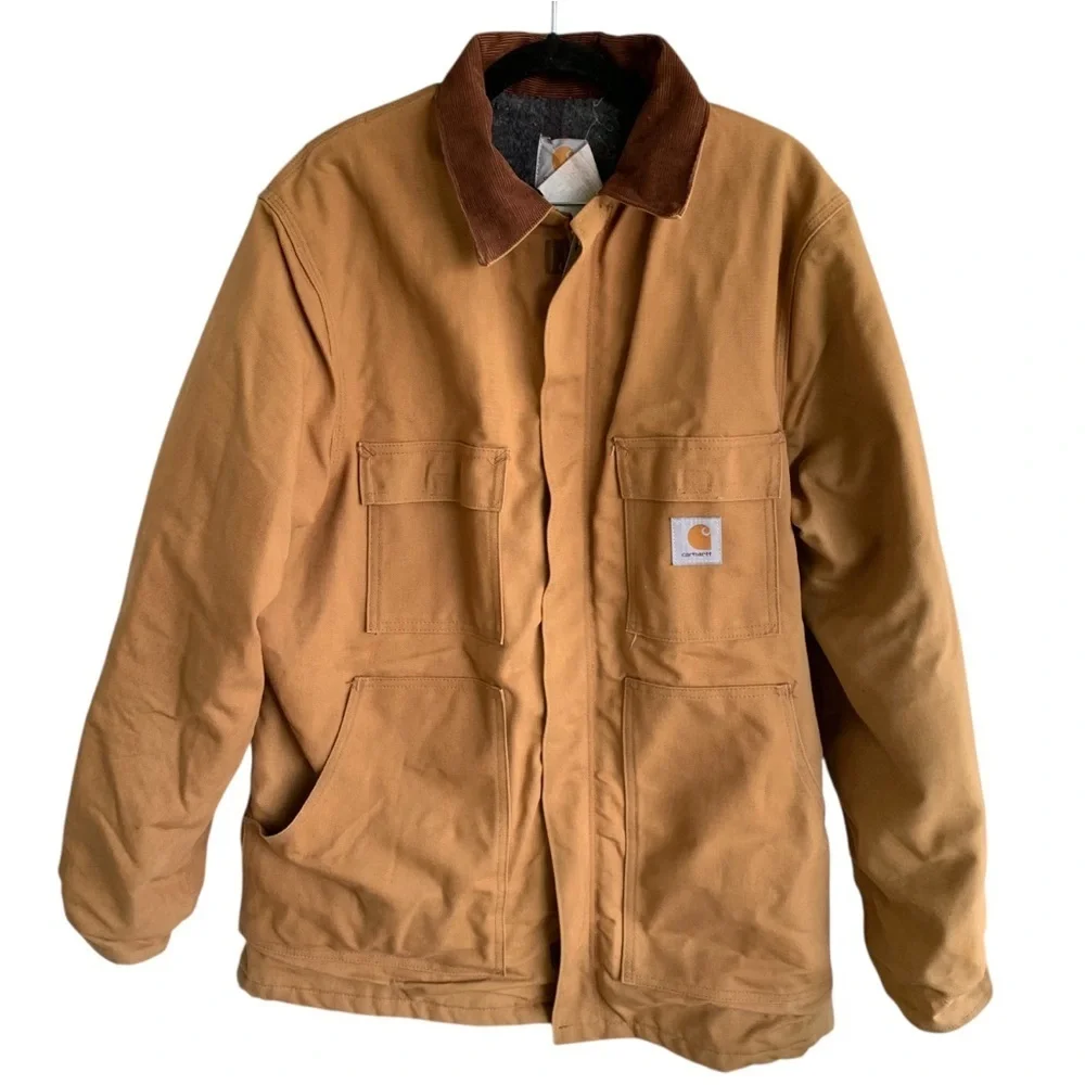Vintage Carhartt Work Chore Barn Jacket Blanket Lined Men’s Size 42 XL Canvas